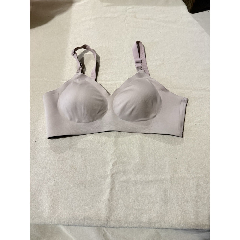 Momcozy Women's Ultra Soft Seamless Nursing Bra Color Brown- Purple Maeve Size M